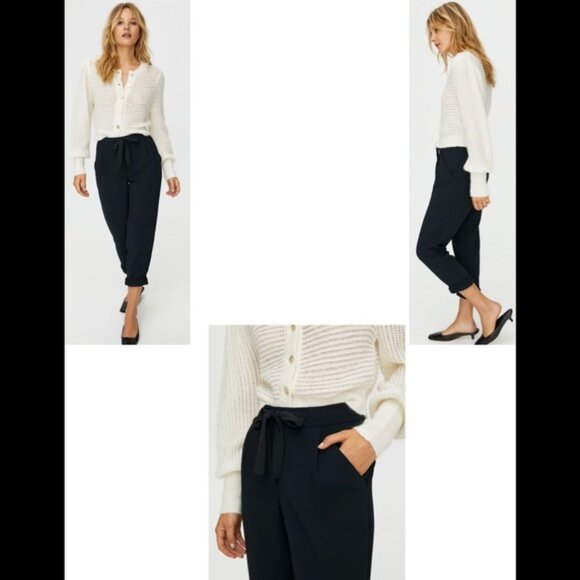 Wilfred Allant Crop, Tie Waist Pant Black - Picture 2 of 5